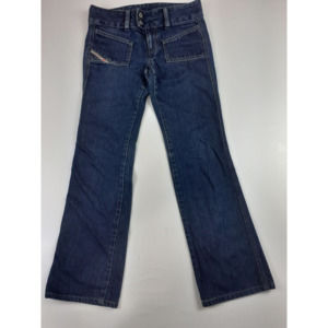 DIESEL WOMENS UTILITY POCKET BOOT CUT JEANS SZ 0